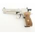 Пневматический пистолет Umarex Beretta M92 FS (никель, дерево)